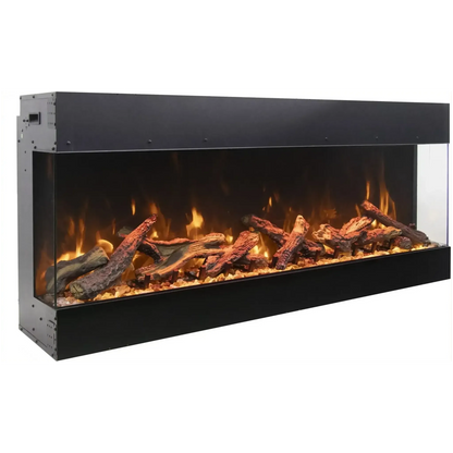 Amantii Tru View Bespoke 45" 3-Sided Indoor / Outdoor Electric Fireplace
