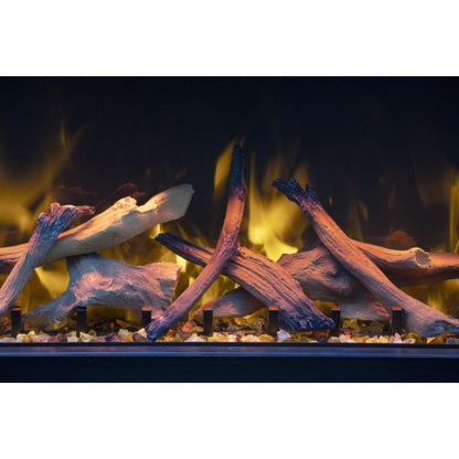 Amantii Tru View Bespoke 45" 3-Sided Indoor / Outdoor Electric Fireplace