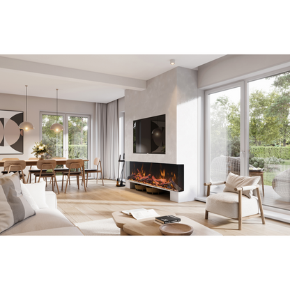 Amantii Tru View Bespoke 45" 3-Sided Indoor / Outdoor Electric Fireplace