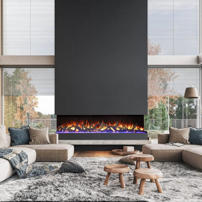 Amantii Tru View Bespoke 45" 3-Sided Indoor / Outdoor Electric Fireplace
