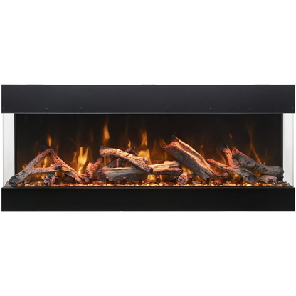 Amantii Tru View Bespoke 45" 3-Sided Indoor / Outdoor Electric Fireplace