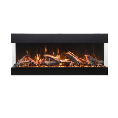 Amantii Tru View Bespoke 55" 3-Sided Indoor / Outdoor Electric Fireplace