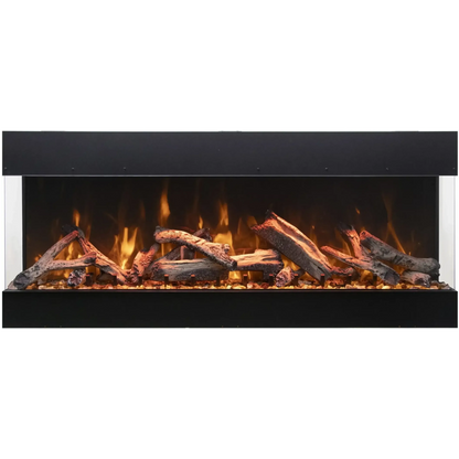 Amantii Tru View Bespoke 85" 3 Sided Indoor / Outdoor Electric Fireplace