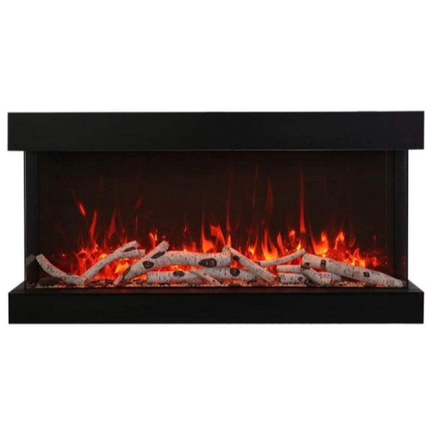 Amantii Tru View Extra Tall XL 40" 3-Sided Indoor / Outdoor Built-in Electric Fireplace