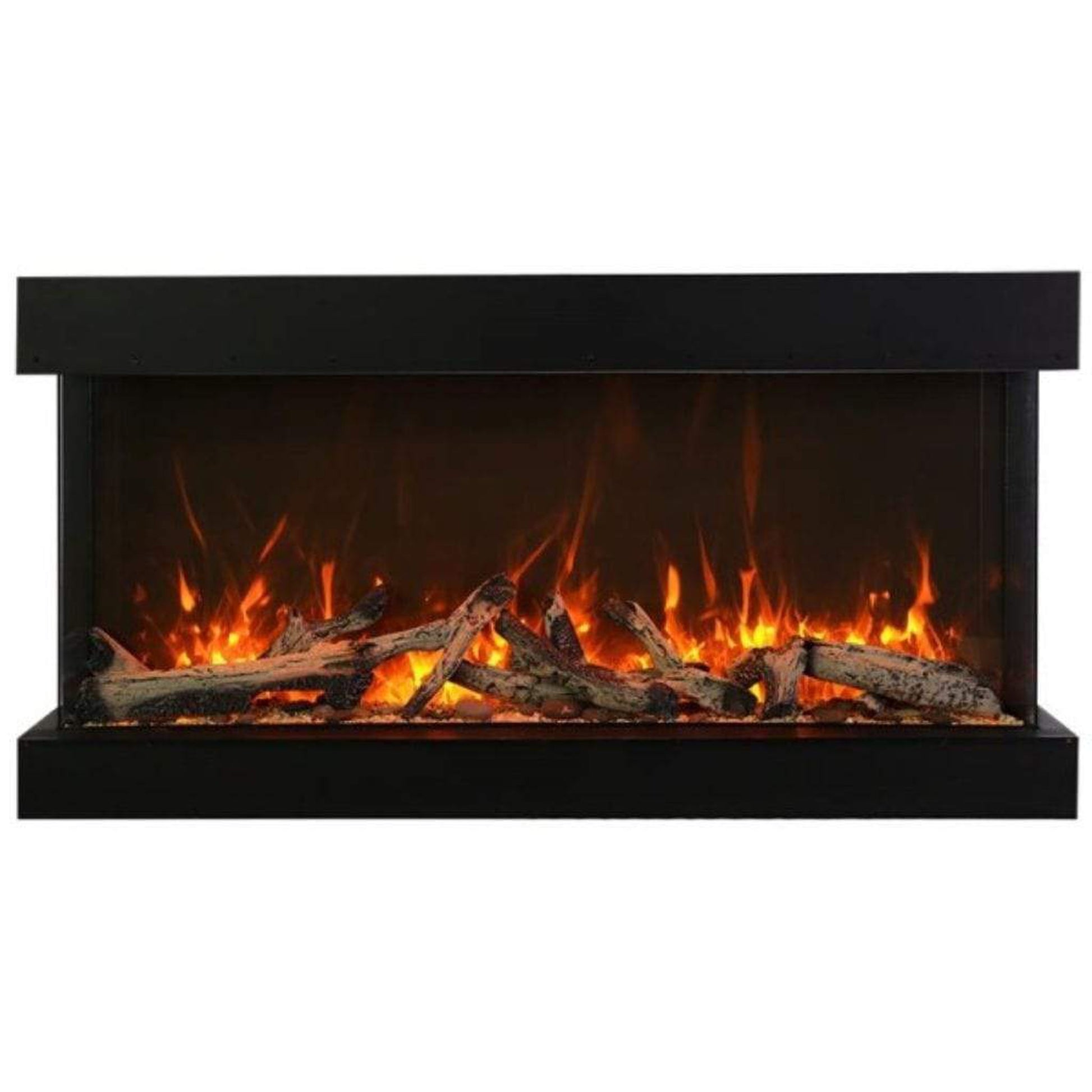 Amantii Tru View Extra Tall XL 40" 3-Sided Indoor / Outdoor Built-in Electric Fireplace