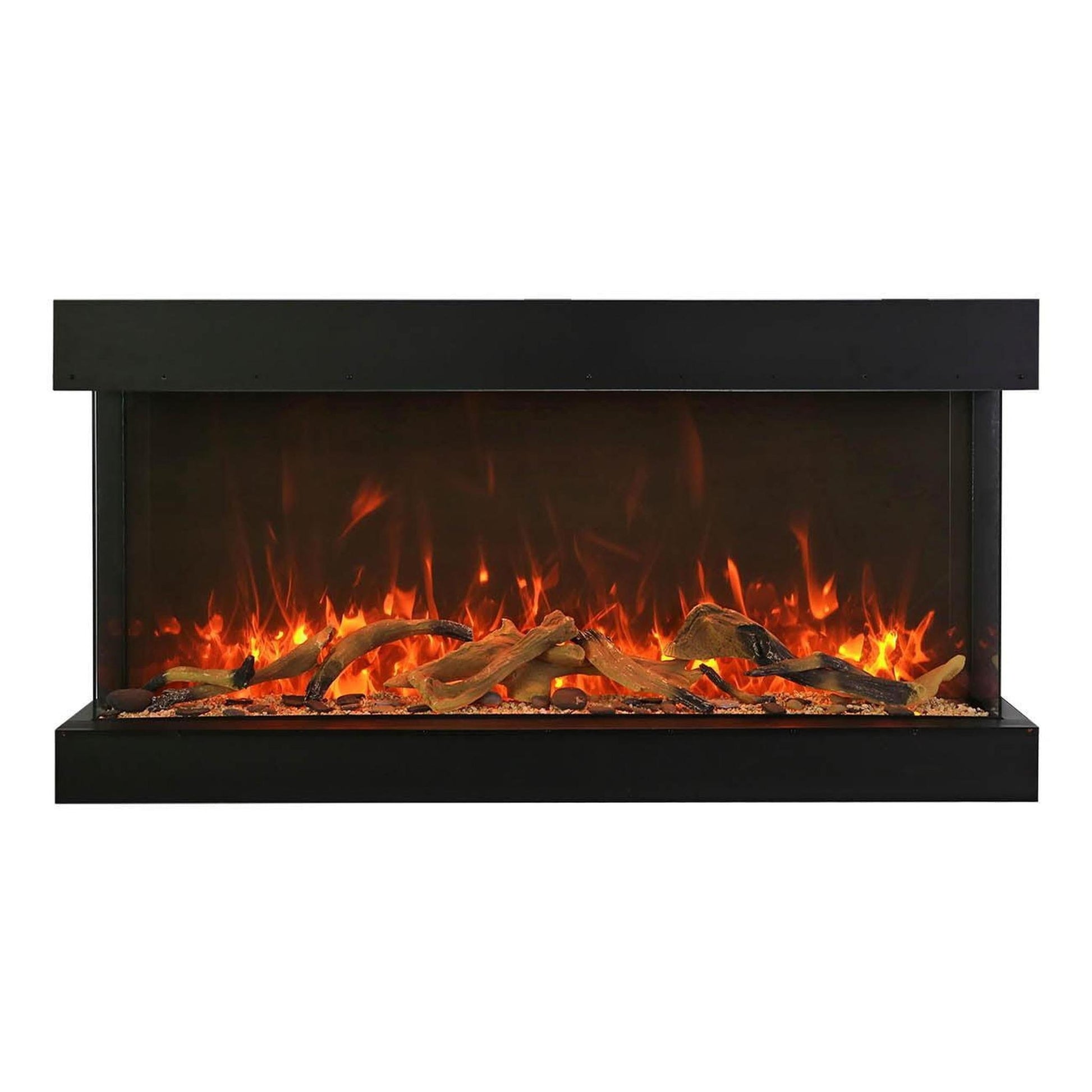 Amantii Tru View Extra Tall XL 72" 3-Sided Indoor / Outdoor Built-in Electric Fireplace
