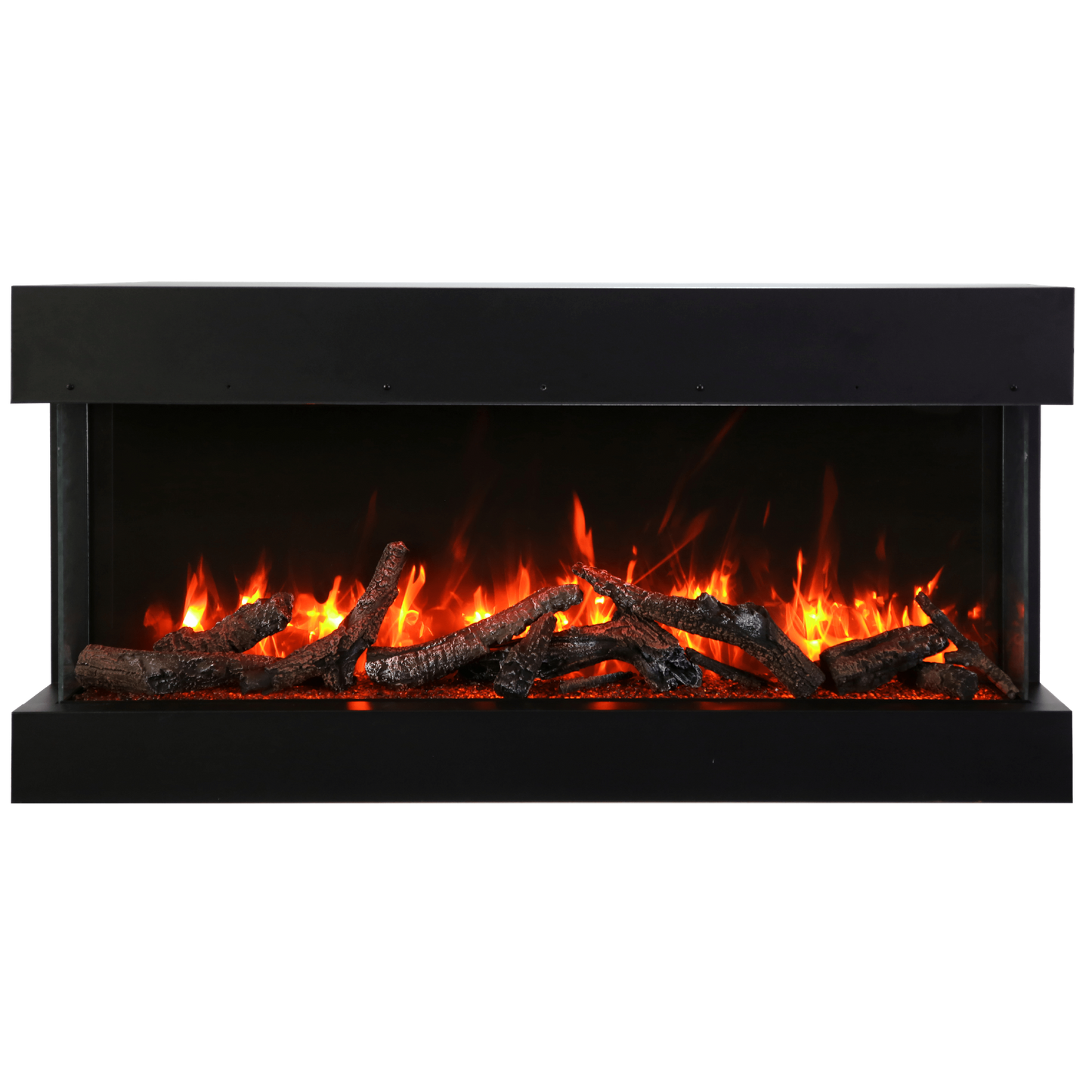 Amantii Tru View Extra Tall XL 72" 3-Sided Indoor / Outdoor Built-in Electric Fireplace