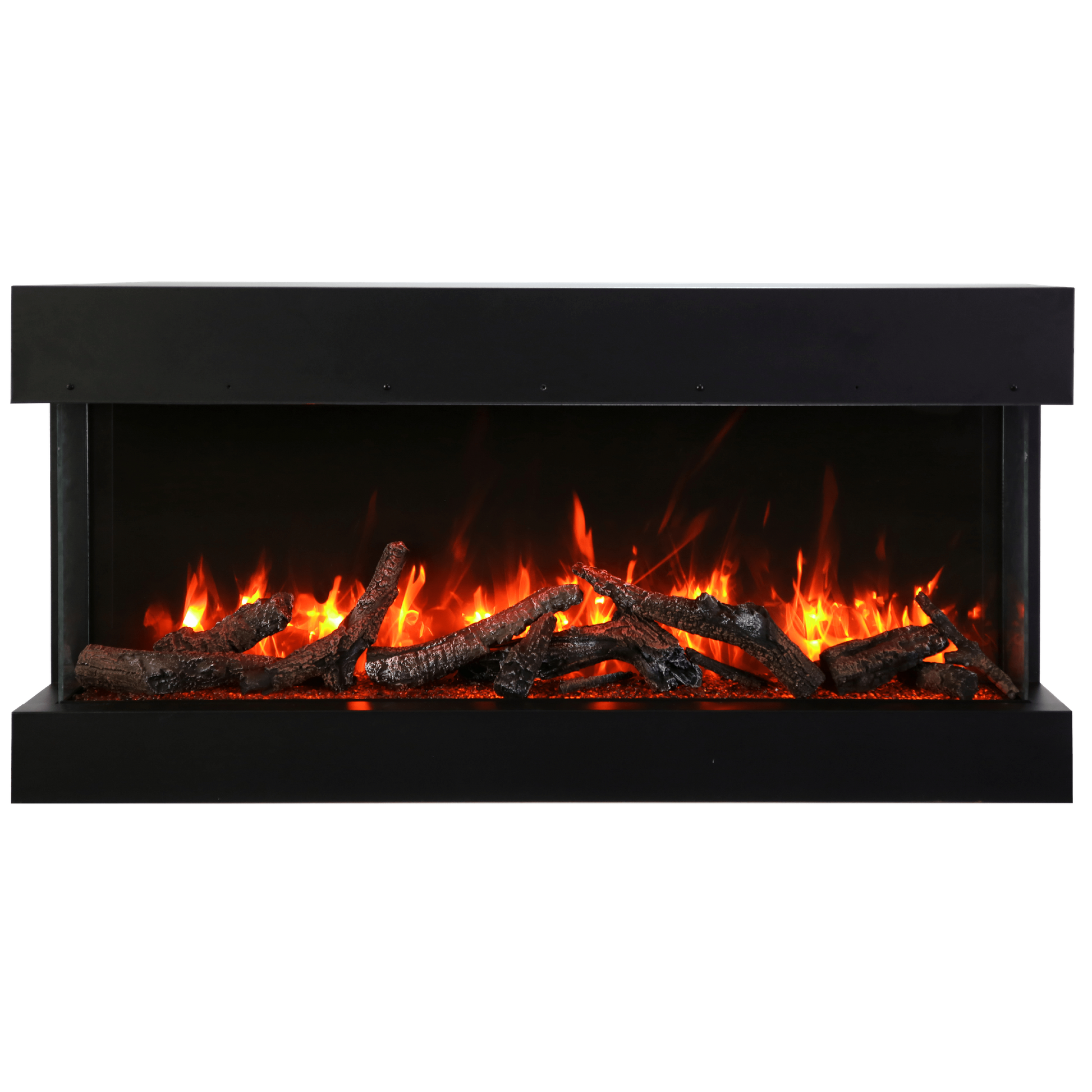 Amantii Tru View Extra Tall XL 72" 3-Sided Indoor / Outdoor Built-in Electric Fireplace