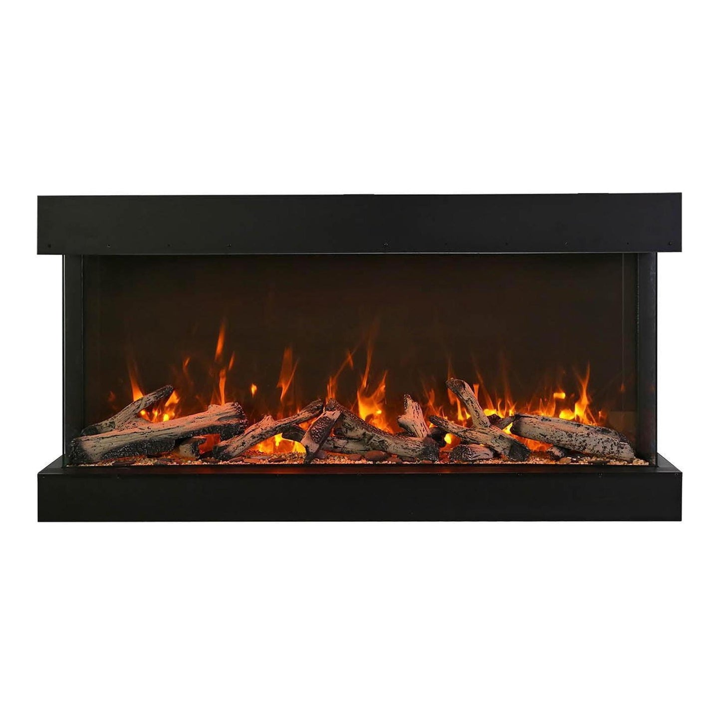 Amantii Tru View Extra Tall XL 72" 3-Sided Indoor / Outdoor Built-in Electric Fireplace