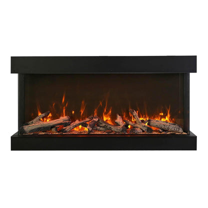 Amantii Tru View Extra Tall XL 72" 3-Sided Indoor / Outdoor Built-in Electric Fireplace