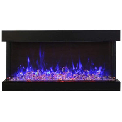 Amantii Tru View Extra Tall XL 40" 3-Sided Indoor / Outdoor Built-in Electric Fireplace