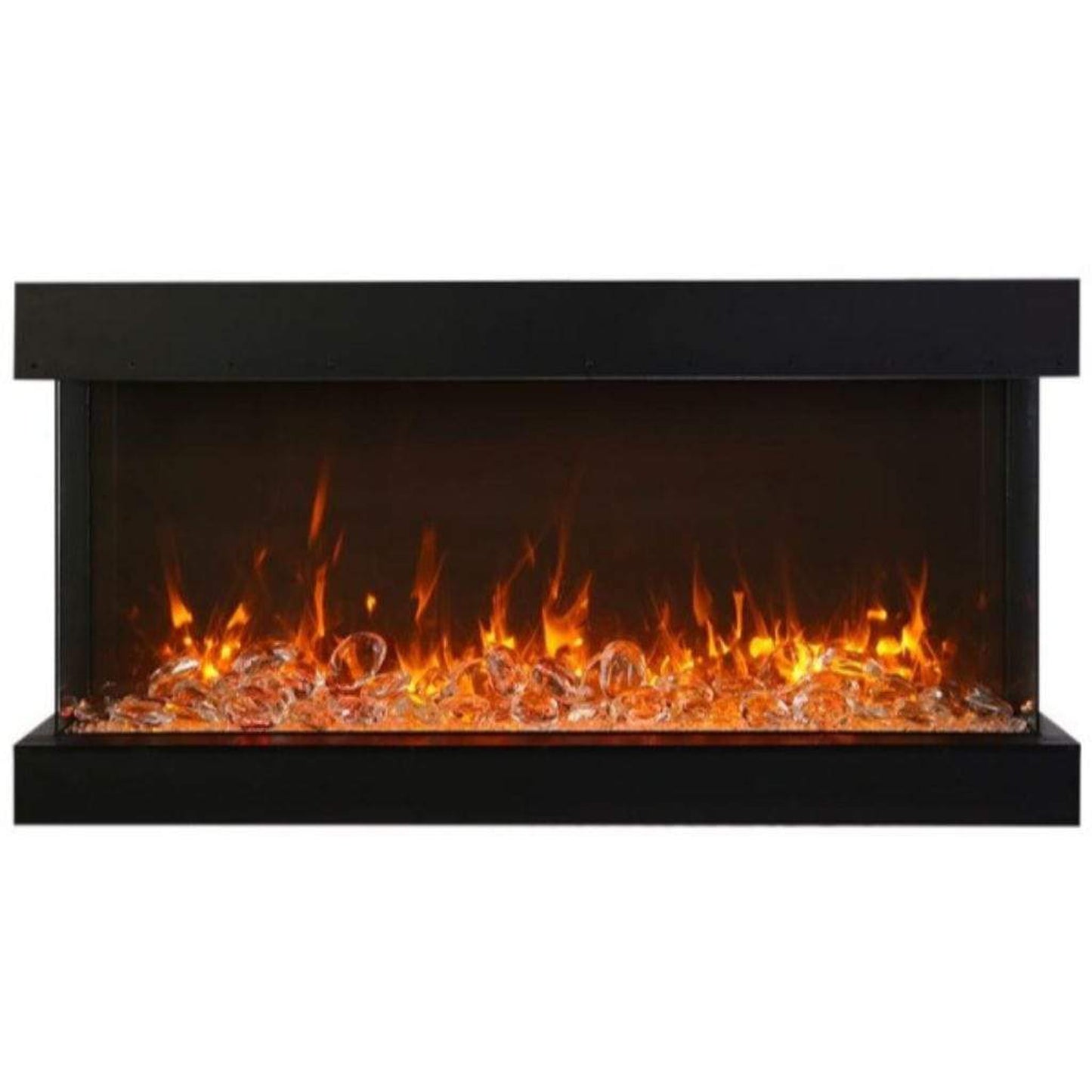 Amantii Tru View Extra Tall XL 50" 3-Sided Indoor / Outdoor Built-in Electric Fireplace