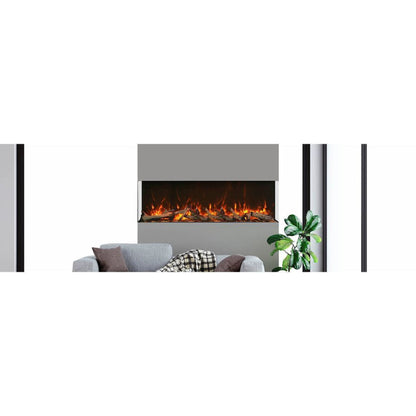 Amantii Tru View Extra Tall XL 72" 3-Sided Indoor / Outdoor Built-in Electric Fireplace