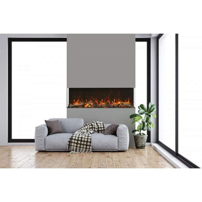 Amantii Tru View Extra Tall XL 72" 3-Sided Indoor / Outdoor Built-in Electric Fireplace