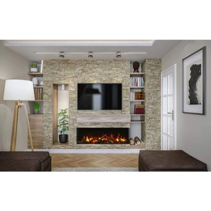 Amantii Tru View Extra Tall XL 72" 3-Sided Indoor / Outdoor Built-in Electric Fireplace