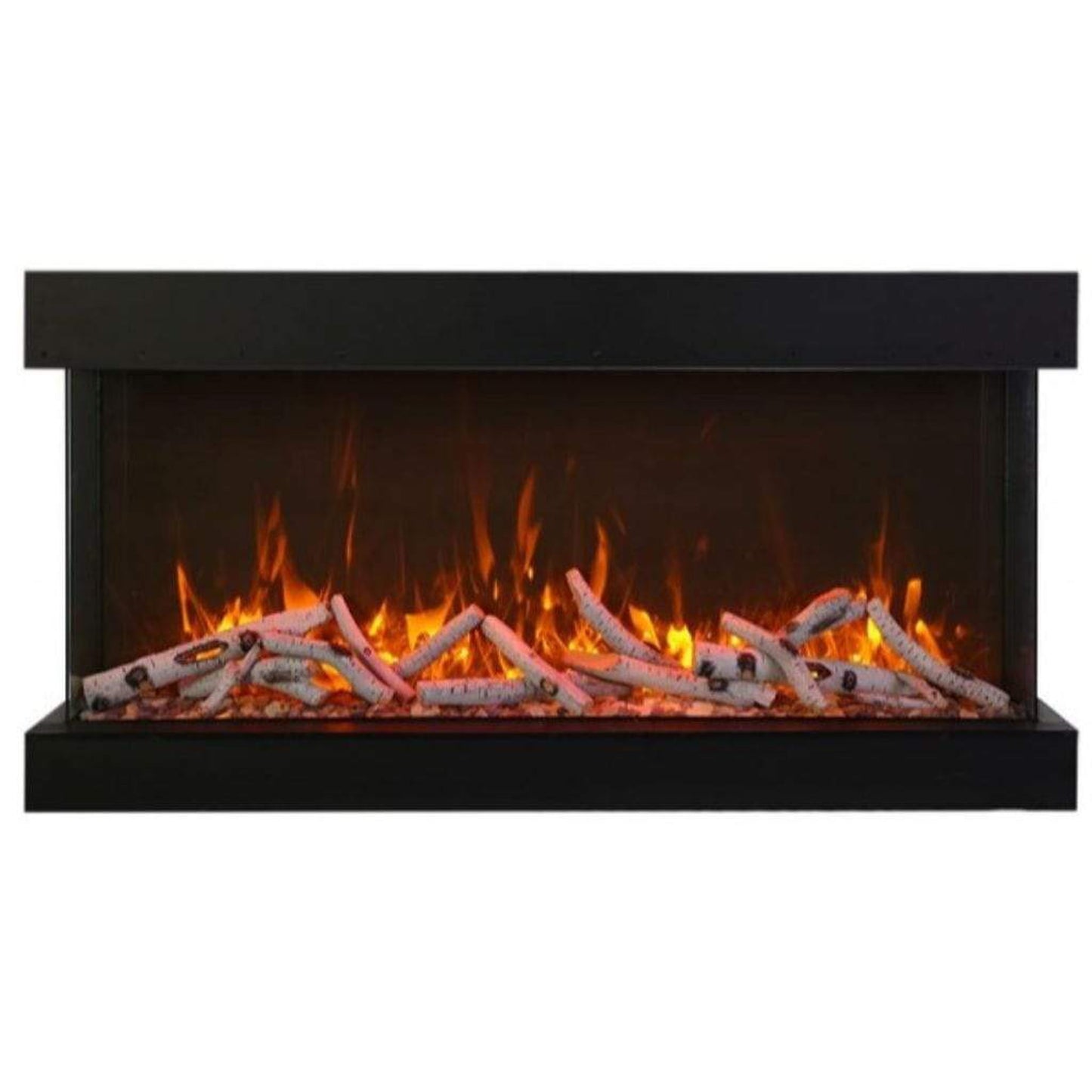 Amantii Tru View Extra Tall XL 72" 3-Sided Indoor / Outdoor Built-in Electric Fireplace