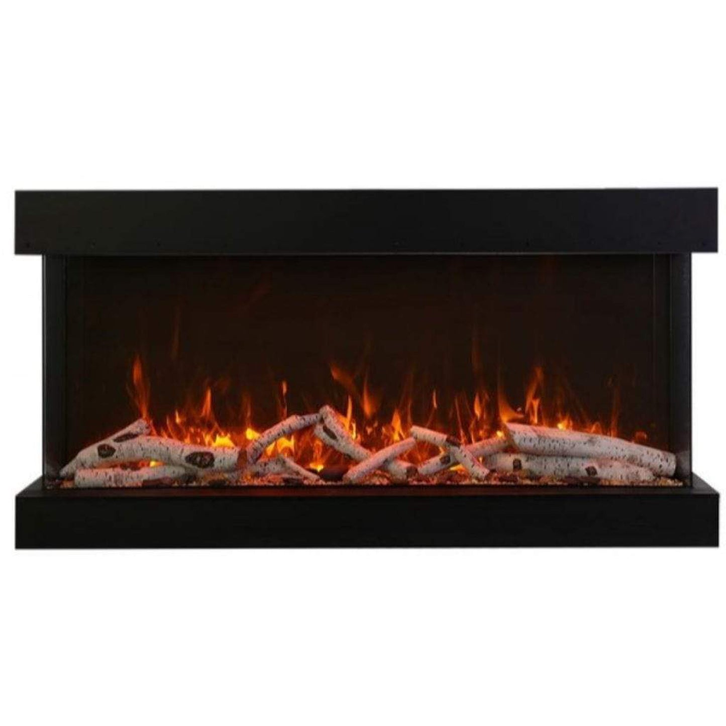 Amantii Tru View Extra Tall XL 72" 3-Sided Indoor / Outdoor Built-in Electric Fireplace