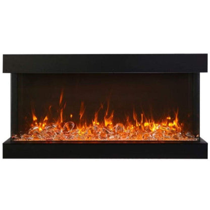 Amantii Tru View Extra Tall XL 88" 3-Sided Indoor / Outdoor Built-in Electric Fireplace
