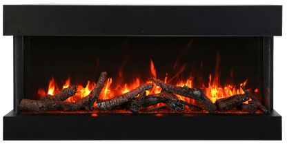Amantii Tru View Extra Tall XL 72" 3-Sided Indoor / Outdoor Built-in Electric Fireplace