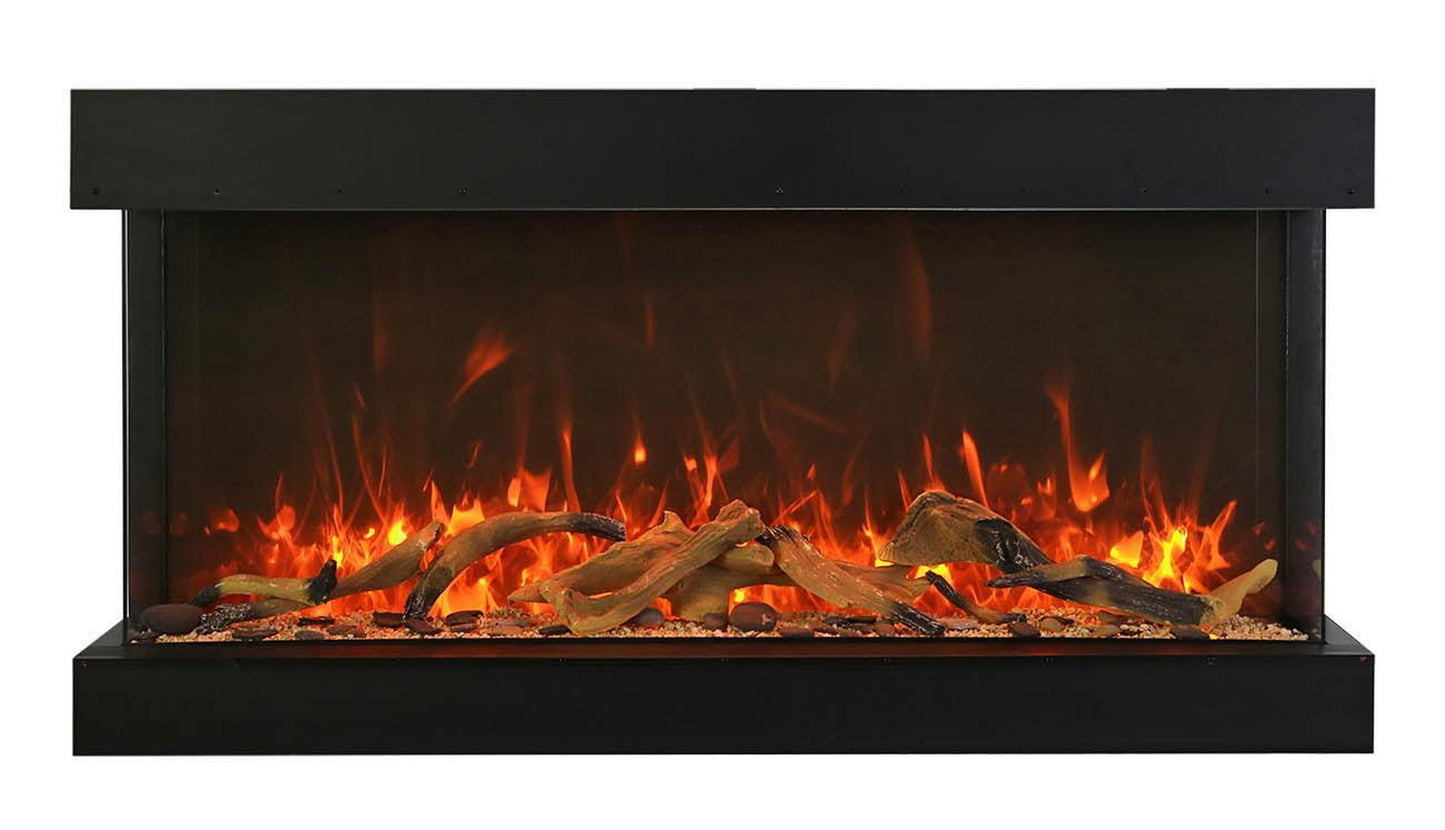 Amantii Tru View Extra Tall XL 72" 3-Sided Indoor / Outdoor Built-in Electric Fireplace