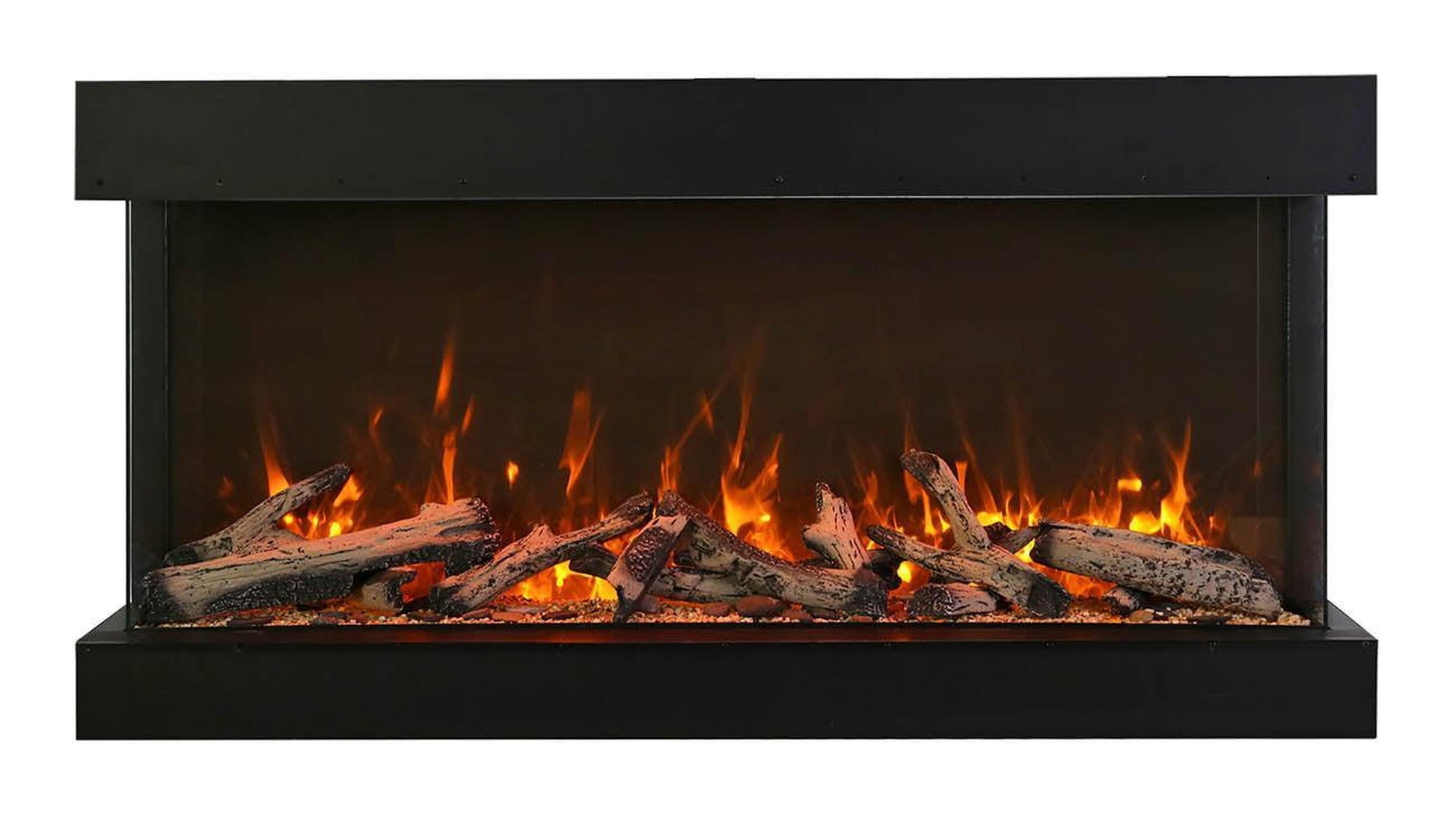 Amantii Tru View Extra Tall XL 72" 3-Sided Indoor / Outdoor Built-in Electric Fireplace