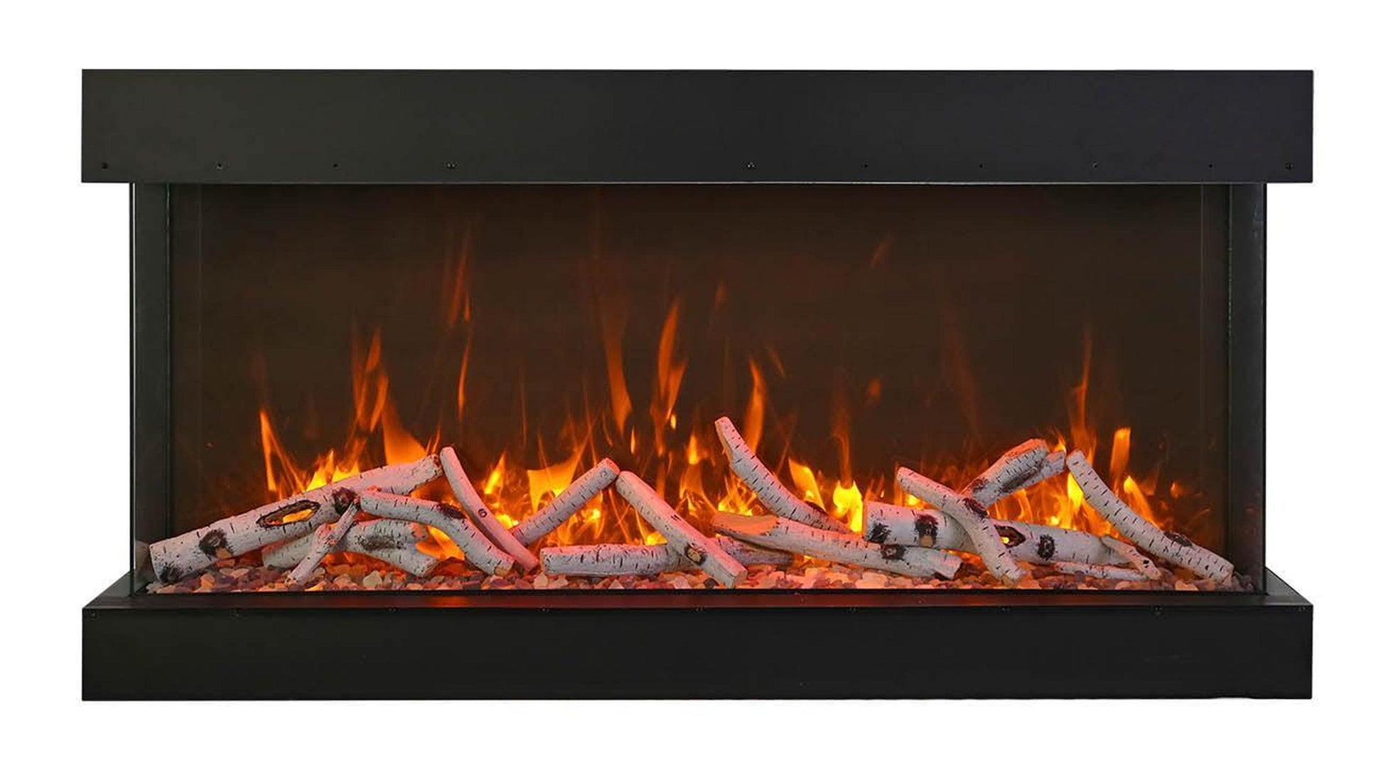 Amantii Tru View Extra Tall XL 72" 3-Sided Indoor / Outdoor Built-in Electric Fireplace