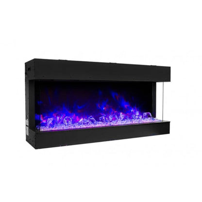 Amantii Tru View Slim 30" 3-Sided Indoor / Outdoor Electric Fireplace