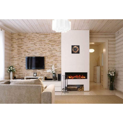 Amantii Tru View Slim 30" 3-Sided Indoor / Outdoor Electric Fireplace