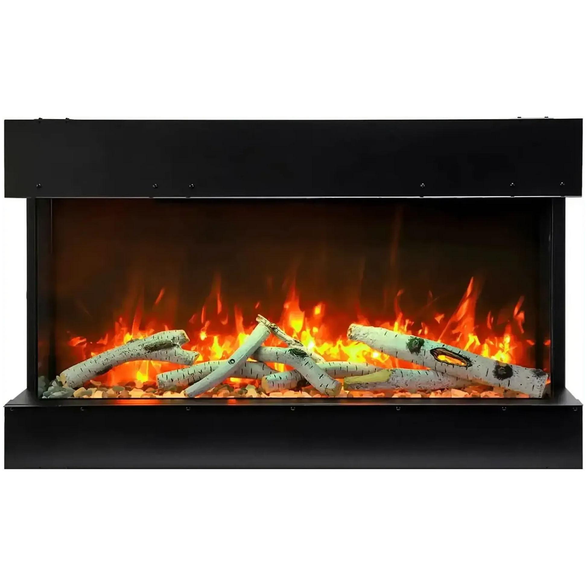 Amantii Tru View Slim 30" 3-Sided Indoor / Outdoor Electric Fireplace