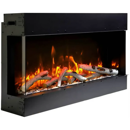 Amantii Tru View Slim 30" 3-Sided Indoor / Outdoor Electric Fireplace
