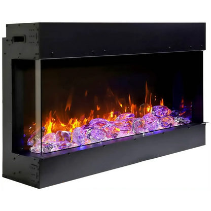 Amantii Tru View Slim 30" 3-Sided Indoor / Outdoor Electric Fireplace
