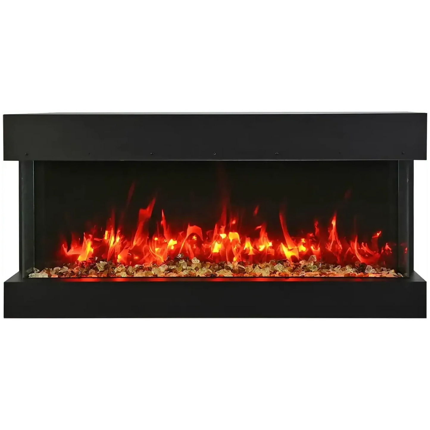 Amantii Tru View Slim 30" 3-Sided Indoor / Outdoor Electric Fireplace