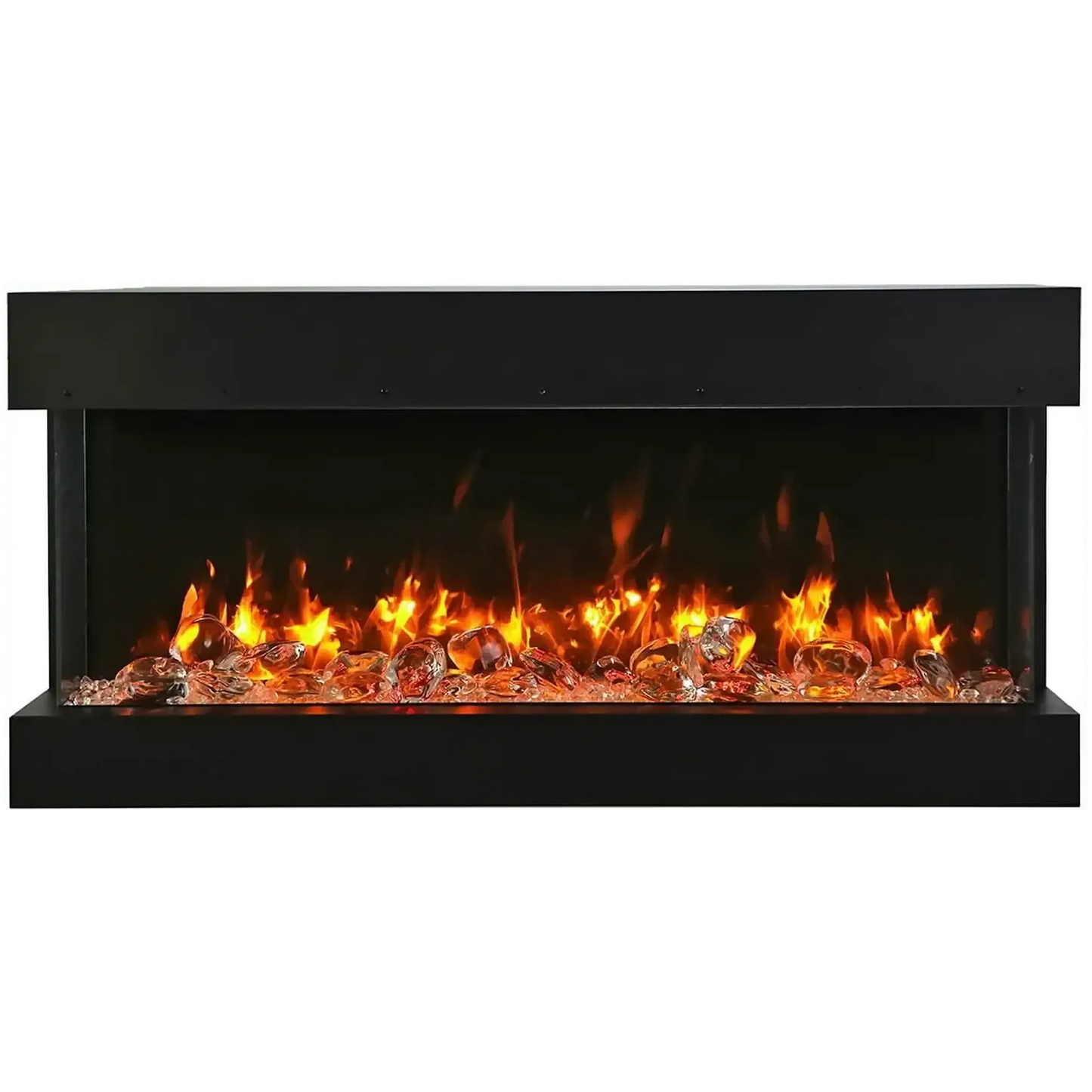 Amantii Tru View Slim 30" 3-Sided Indoor / Outdoor Electric Fireplace