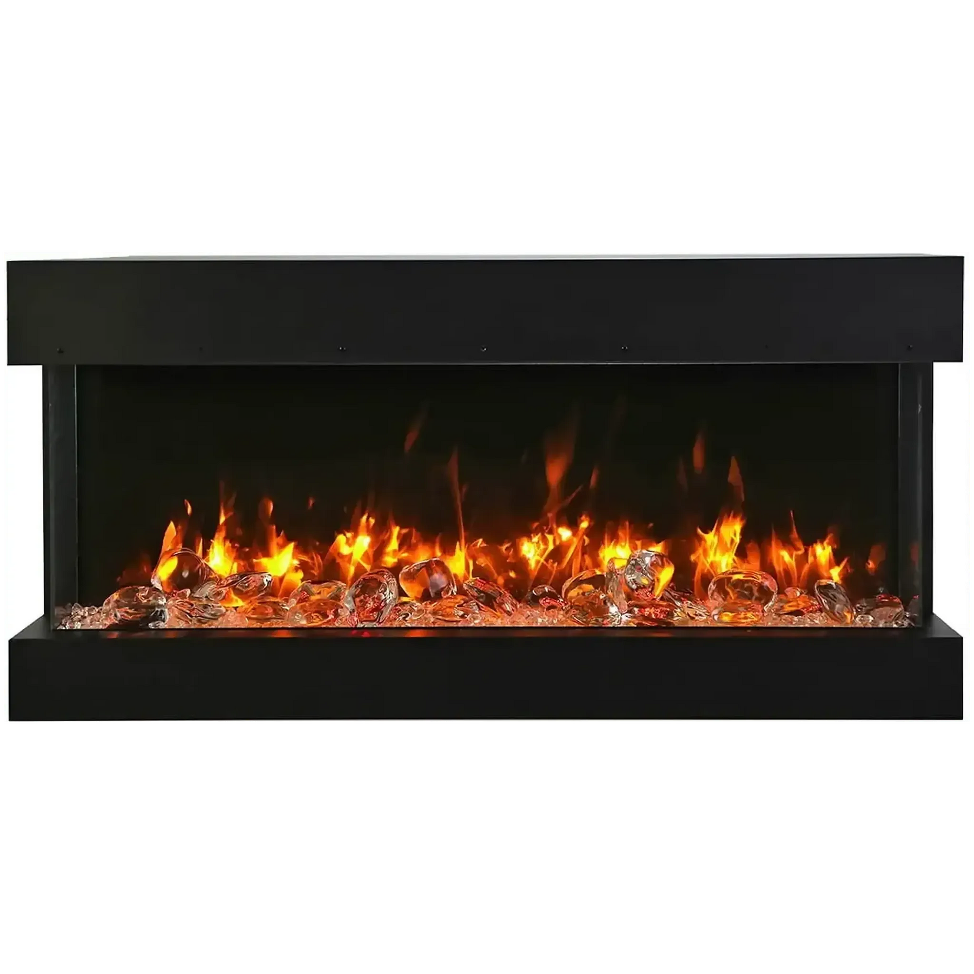 Amantii Tru View Slim 30" 3-Sided Indoor / Outdoor Electric Fireplace