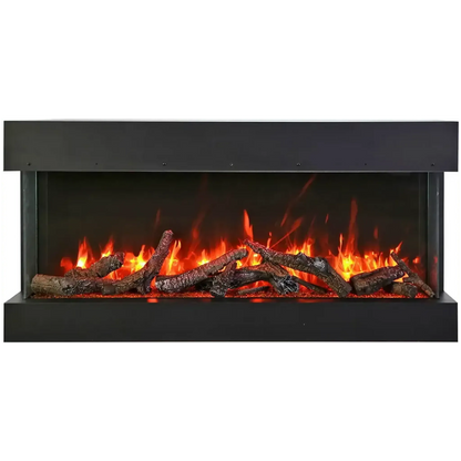 Amantii Tru View Slim 30" 3-Sided Indoor / Outdoor Electric Fireplace