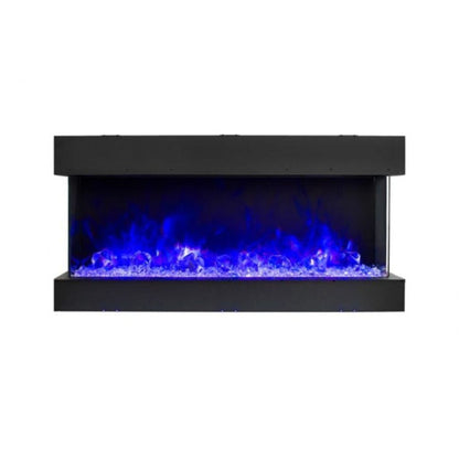 Amantii Tru View Slim 30" 3-Sided Indoor / Outdoor Electric Fireplace