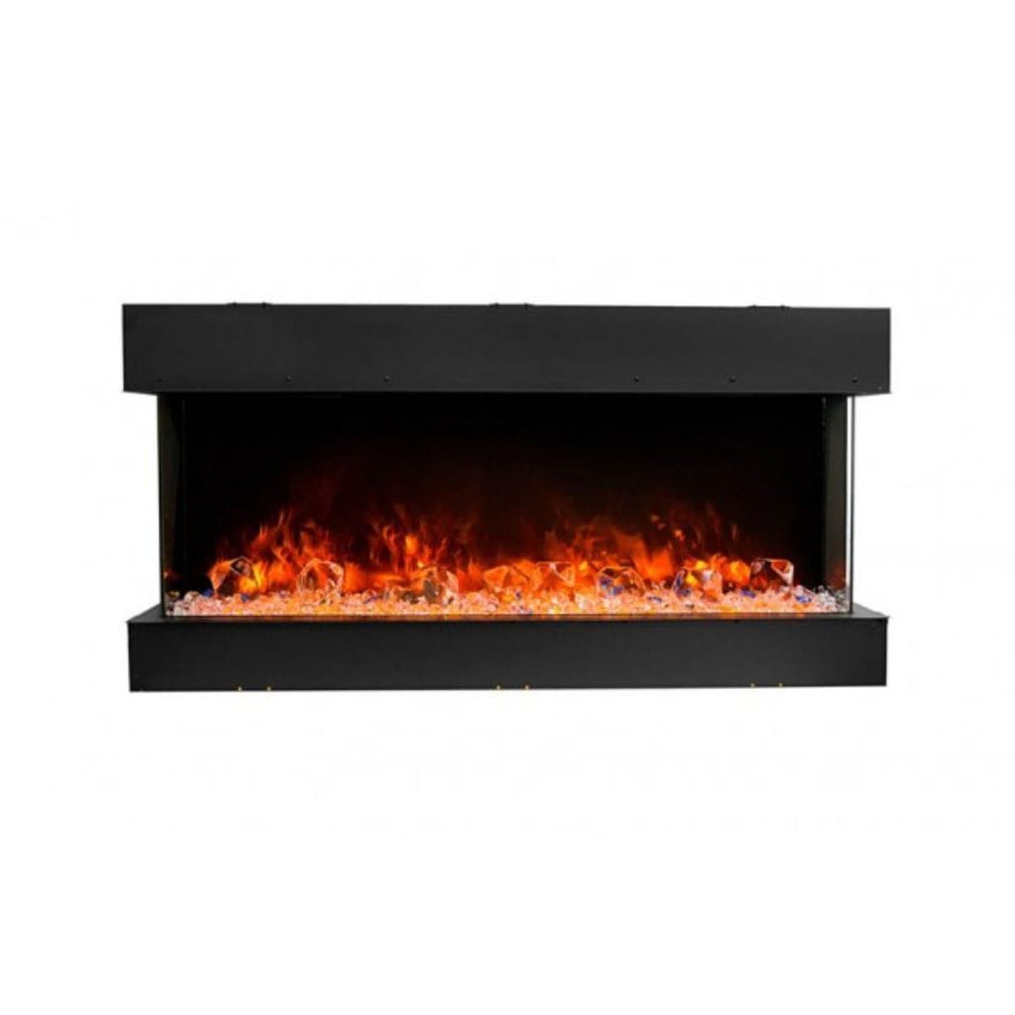 Amantii Tru View Slim 60" 3-Sided Indoor / Outdoor Electric Fireplace