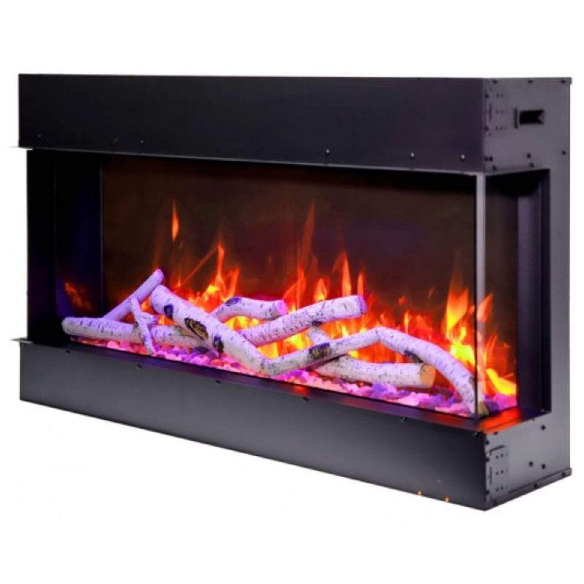 Amantii Tru View Slim 60" 3-Sided Indoor / Outdoor Electric Fireplace