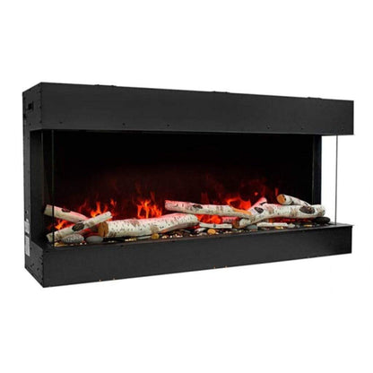 Amantii Tru View Slim 60" 3-Sided Indoor / Outdoor Electric Fireplace