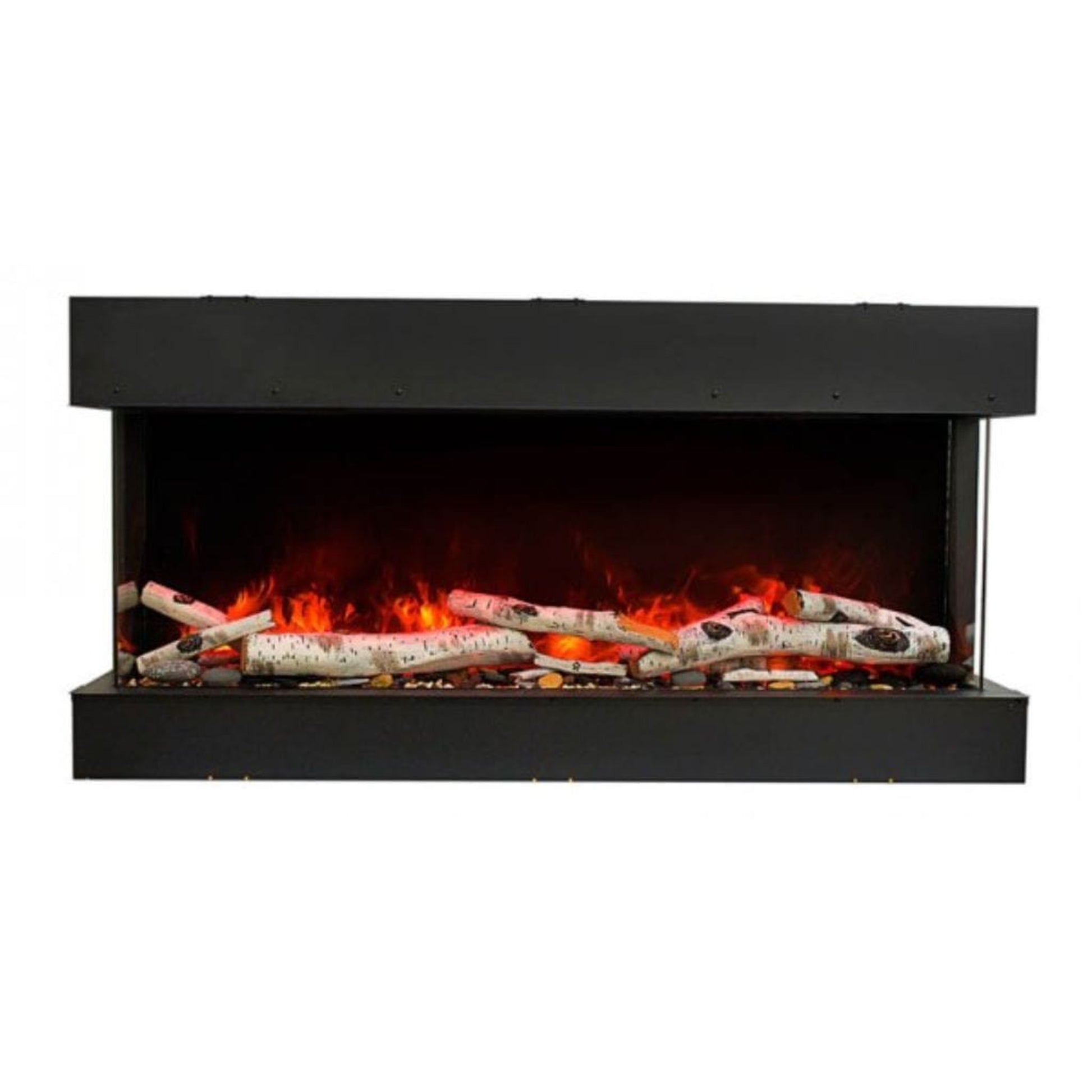 Amantii Tru View Slim 60" 3-Sided Indoor / Outdoor Electric Fireplace