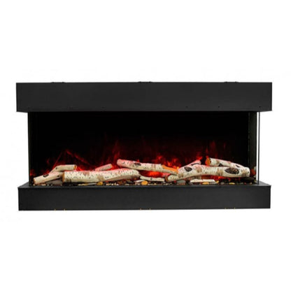Amantii Tru View Slim 60" 3-Sided Indoor / Outdoor Electric Fireplace