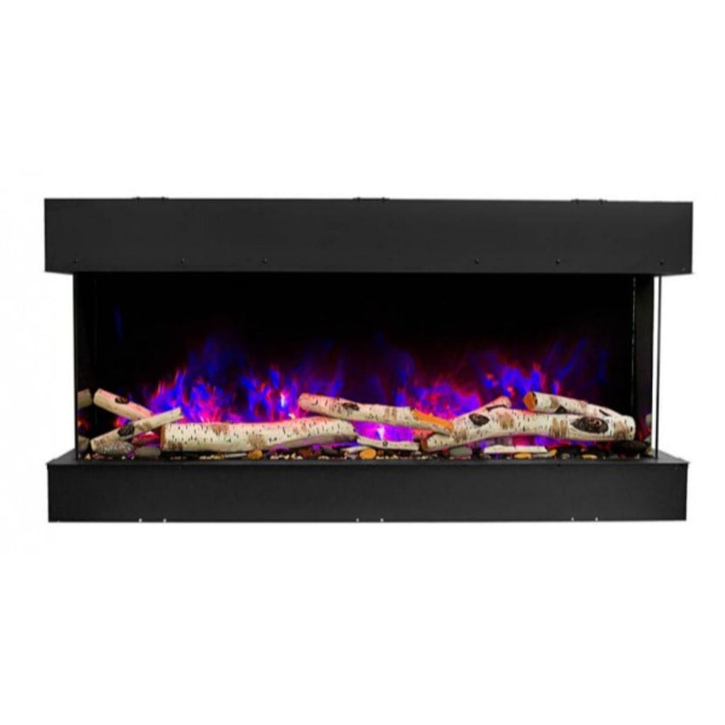 Amantii Tru View Slim 60" 3-Sided Indoor / Outdoor Electric Fireplace