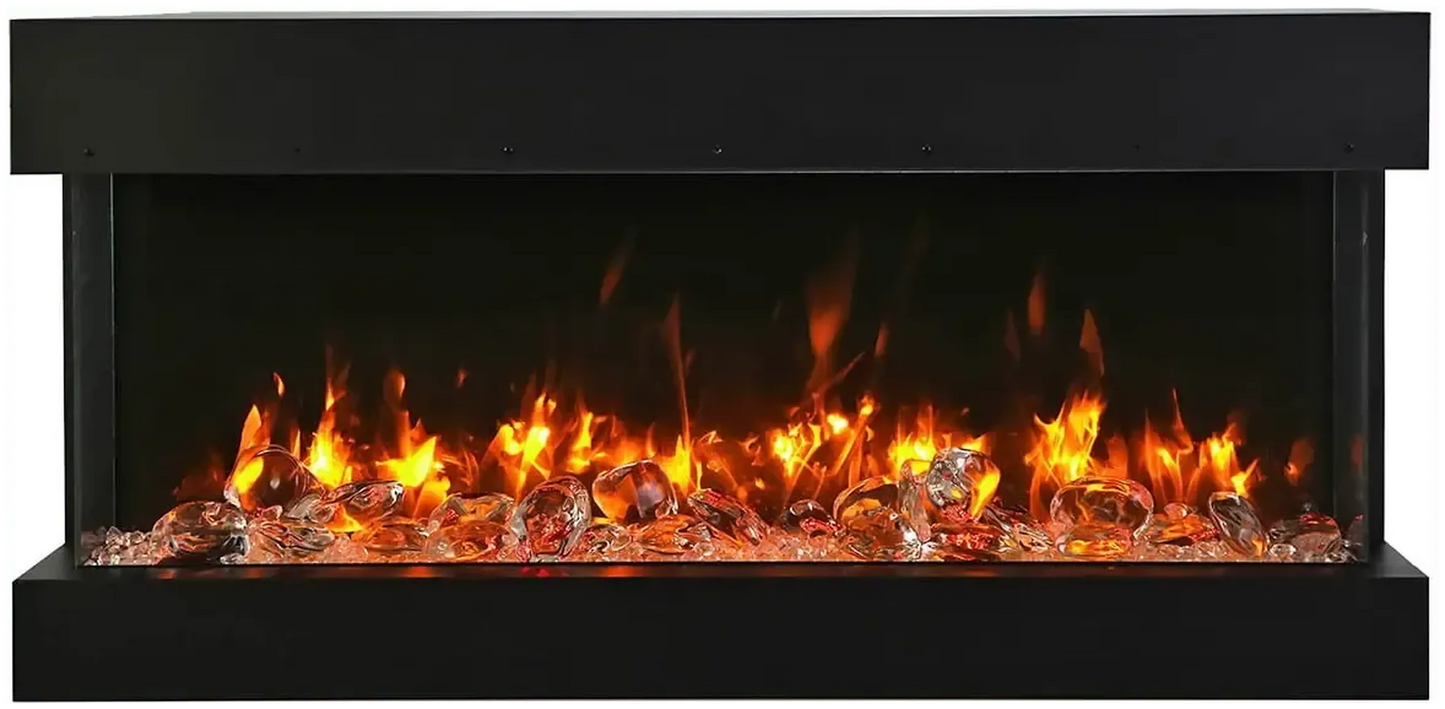 Amantii Tru View Slim Lumina 72" 3-Sided Indoor / Outdoor Electric Fireplace