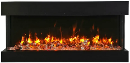Amantii Tru View Slim Lumina 72" 3-Sided Indoor / Outdoor Electric Fireplace