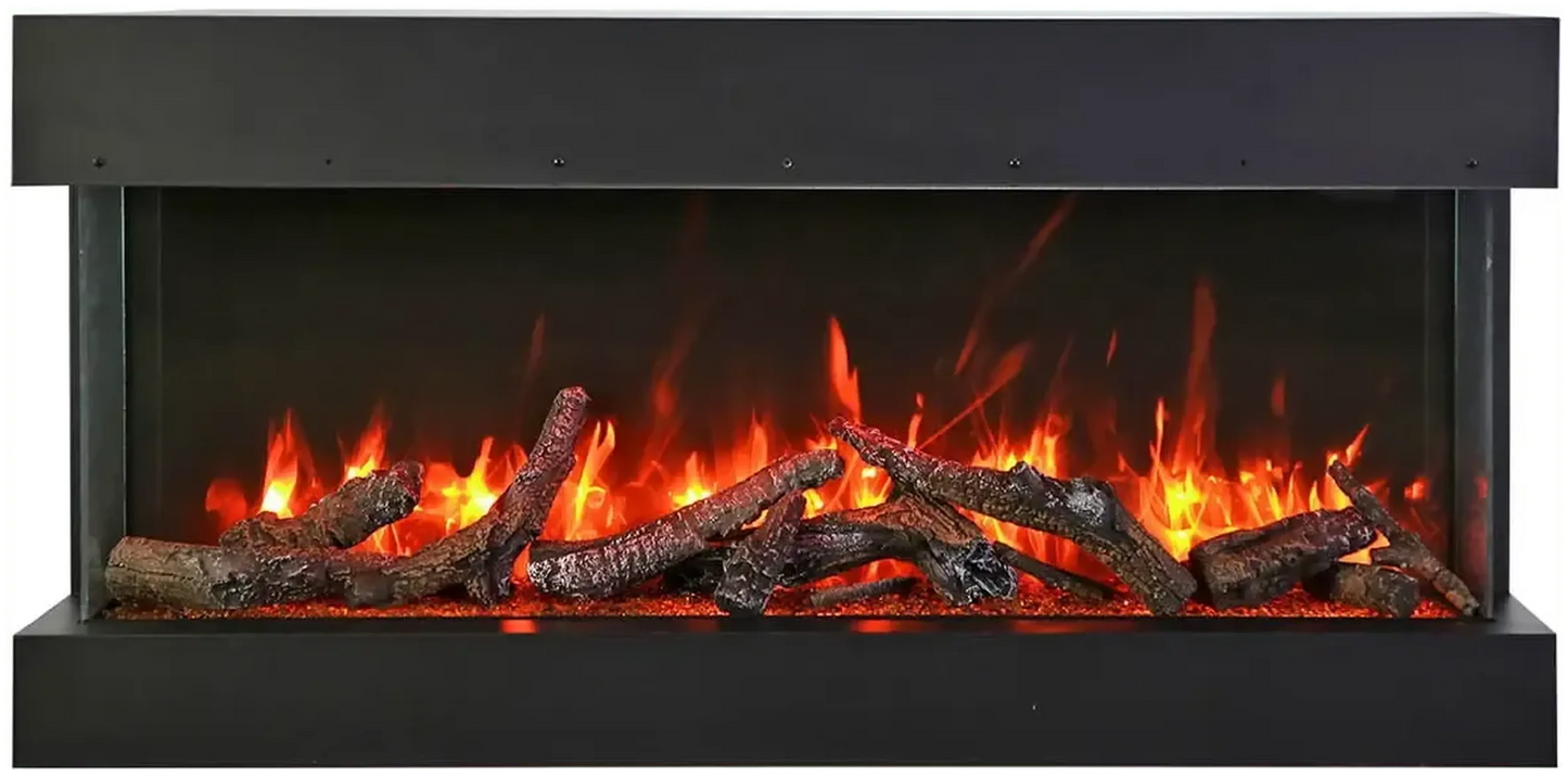 Amantii Tru View Slim Lumina 72" 3-Sided Indoor / Outdoor Electric Fireplace