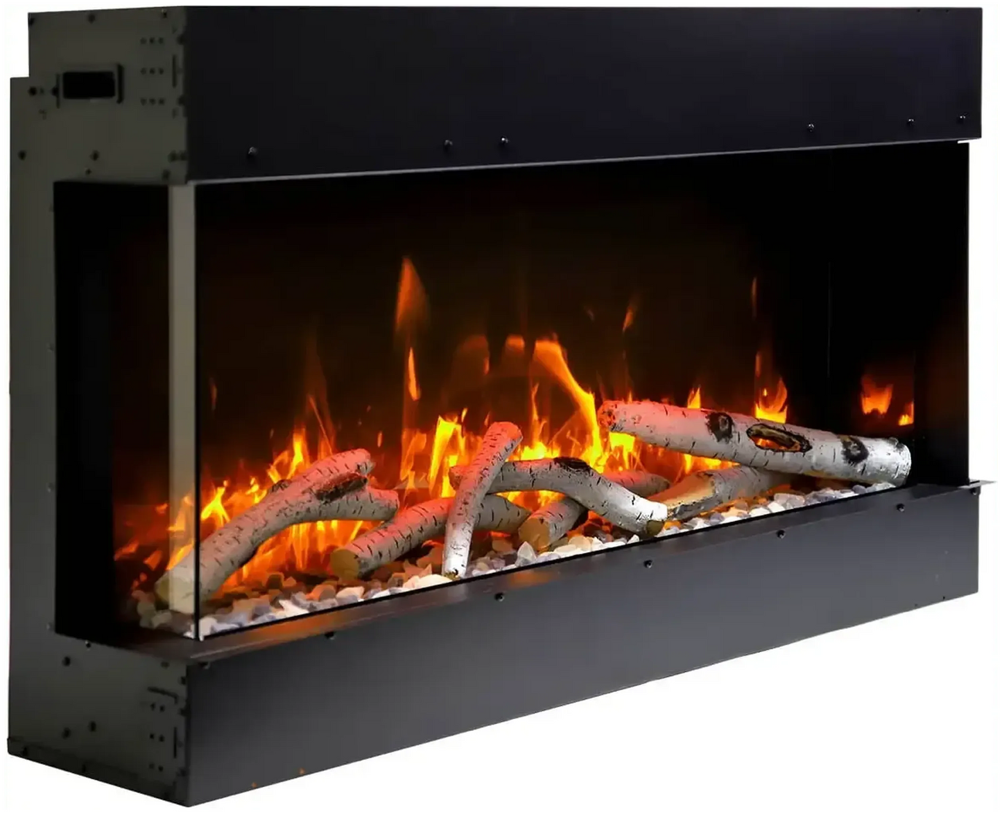 Amantii Tru View Slim Lumina 72" 3-Sided Indoor / Outdoor Electric Fireplace
