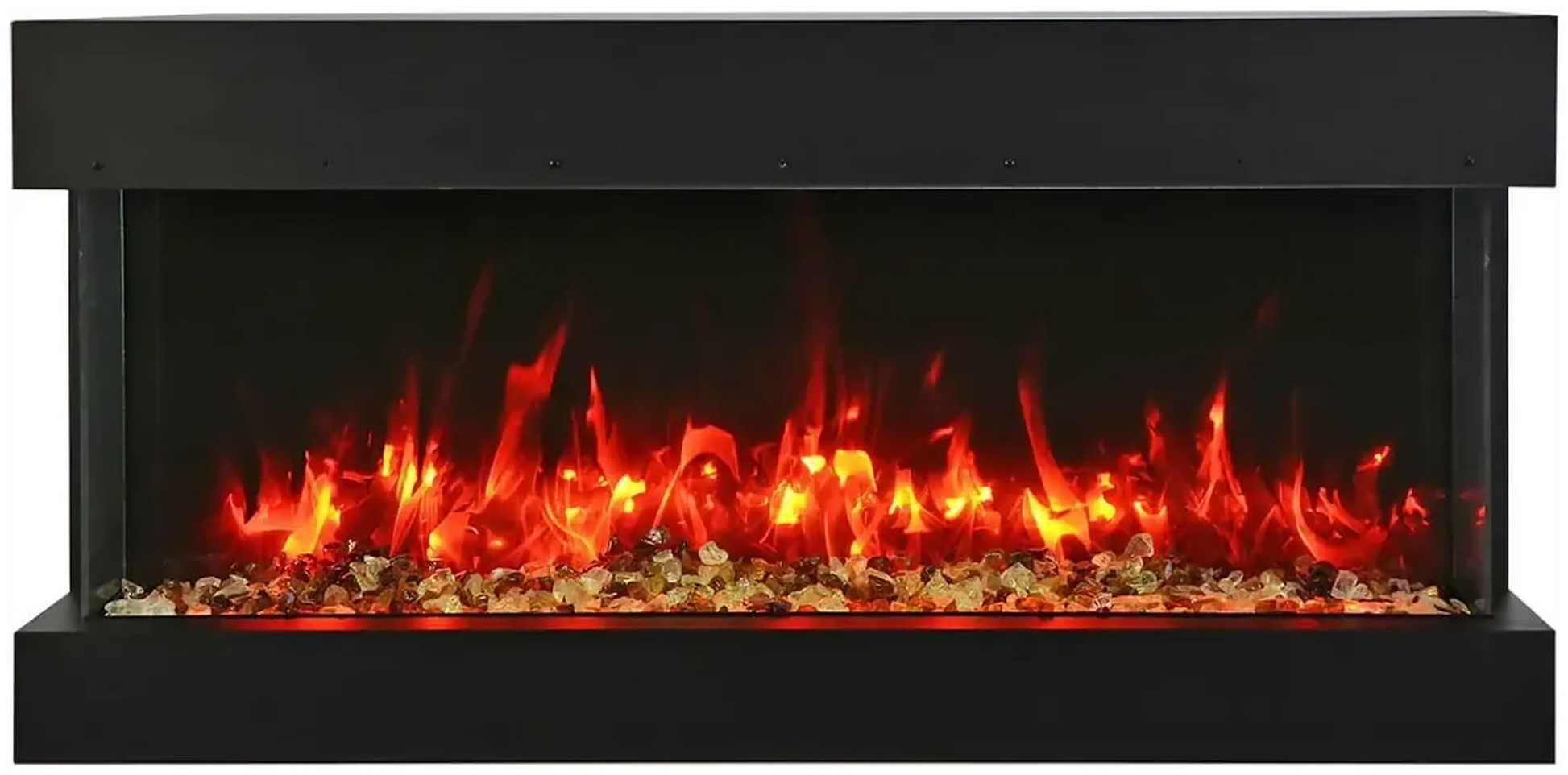 Amantii Tru View Slim Lumina 72" 3-Sided Indoor / Outdoor Electric Fireplace