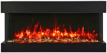 Amantii Tru View Slim Lumina 72" 3-Sided Indoor / Outdoor Electric Fireplace