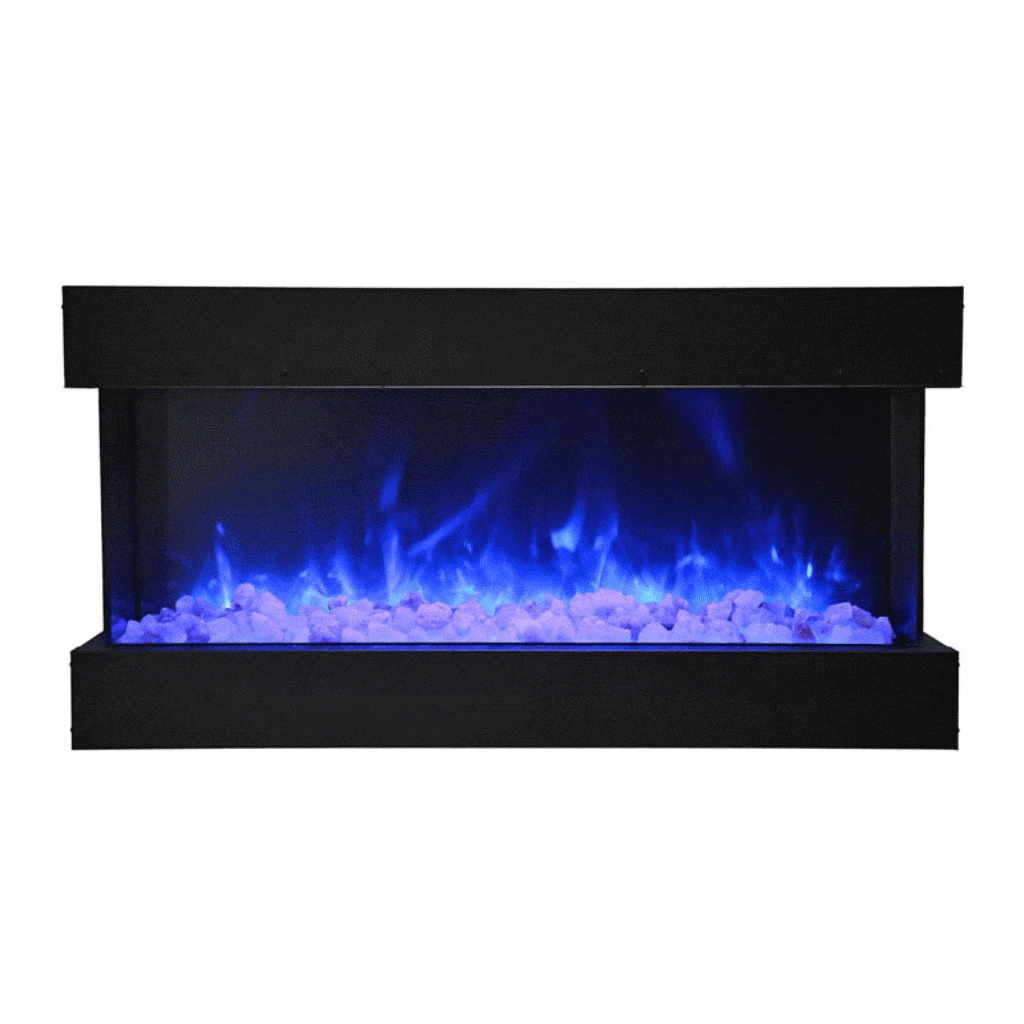 Amantii Tru View XL Deep 40" 3-Sided Indoor / Outdoor Built-in Electric Fireplace