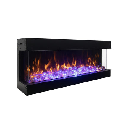 Amantii Tru View XL Deep 60" 3-Sided Indoor / Outdoor Built-in Electric Fireplace